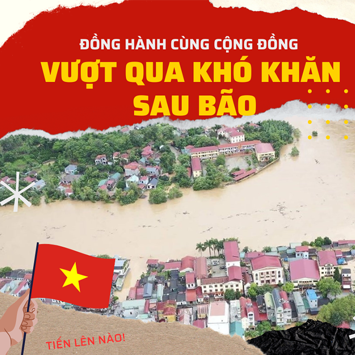 vui coffee đồng hành vượt khó sau bão